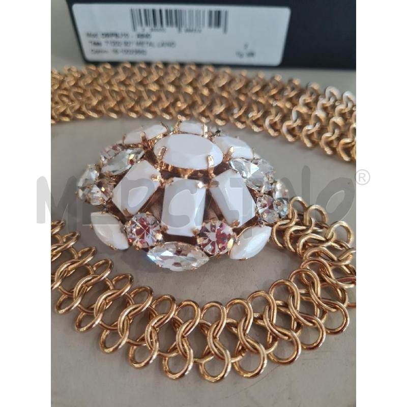 CINTURA DONNA CAVALLI METAL ORO CHIUSURA BIANCA | Mercatino dell'Usato Modena 2
