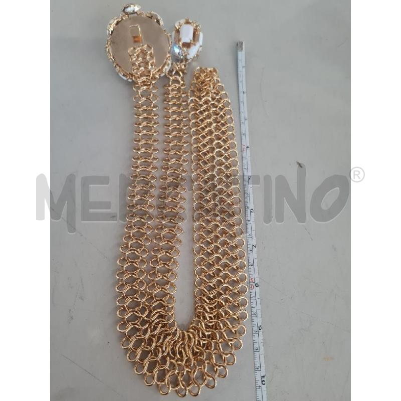 CINTURA DONNA CAVALLI METAL ORO CHIUSURA BIANCA | Mercatino dell'Usato Modena 3