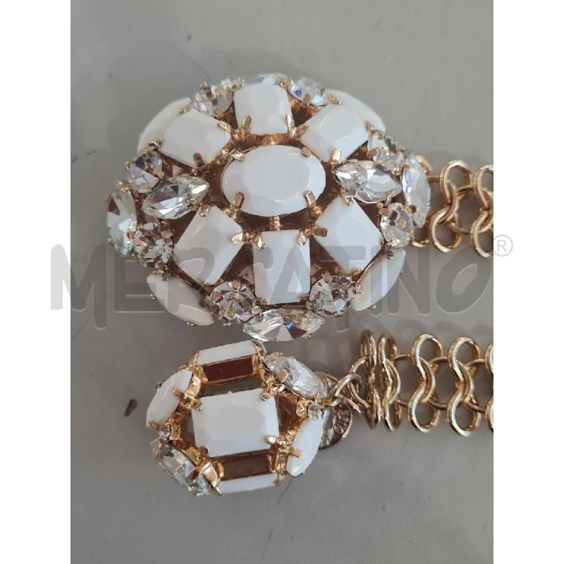 CINTURA DONNA CAVALLI METAL ORO CHIUSURA BIANCA | Mercatino dell'Usato Modena 5