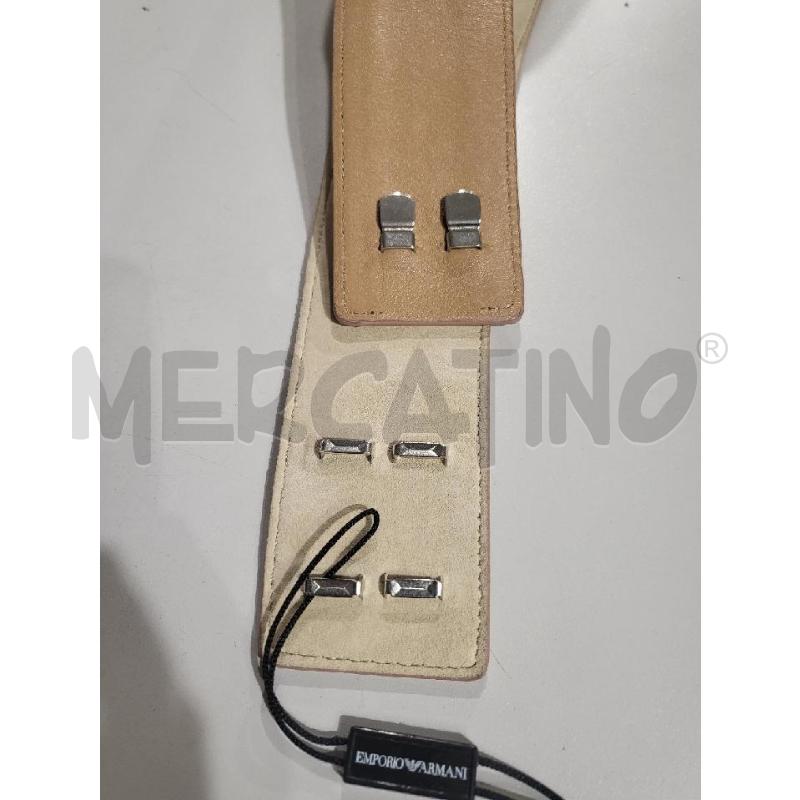 CINTURA DONNA PELLE ARMANI CAMMELLO | Mercatino dell'Usato Modena 5