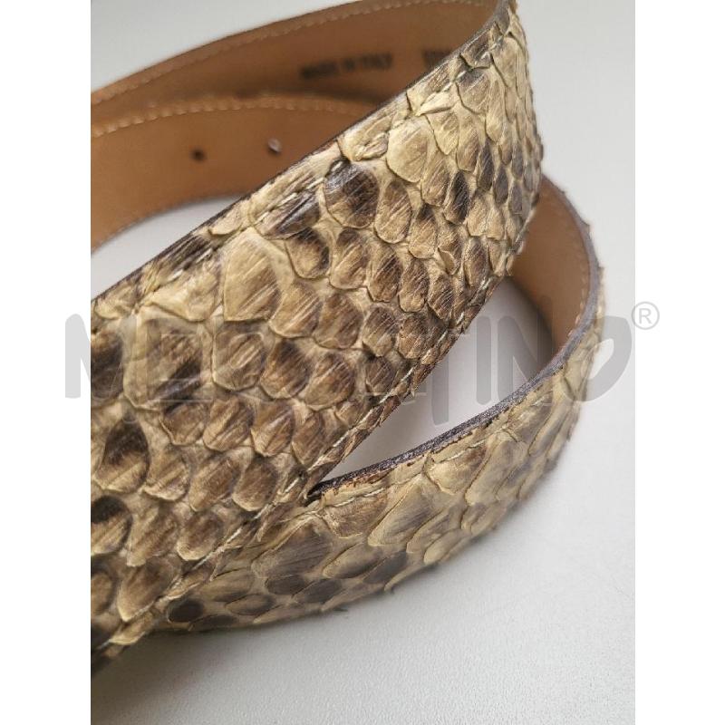CINTURA UOMO SERPENTE PITONE BEIGE | Mercatino dell'Usato Modena 2