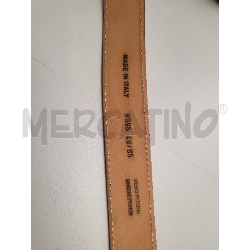CINTURA UOMO SERPENTE PITONE BEIGE | Mercatino dell'Usato Modena 3