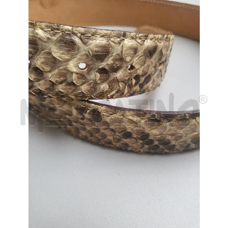 CINTURA UOMO SERPENTE PITONE BEIGE | Mercatino dell'Usato Modena 5