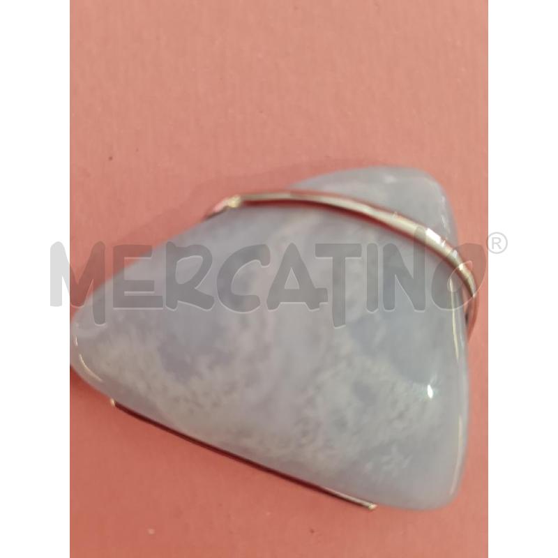 CIONDOLO PIETRA AGATA AZZURO ### | Mercatino dell'Usato Modena 5