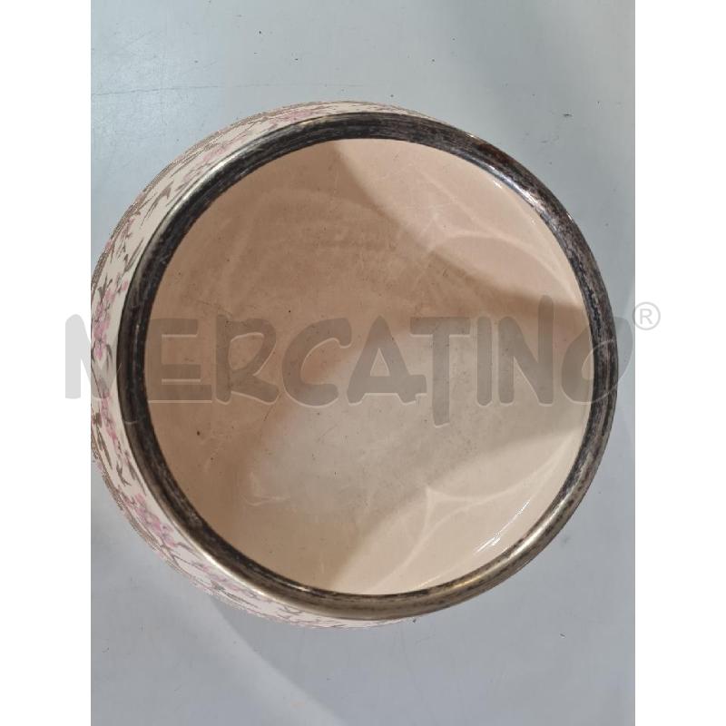 CIOTOLA PRCLL 25CM FIORI CILIEGIO DIPINTI DORATURA | Mercatino dell'Usato Modena 3