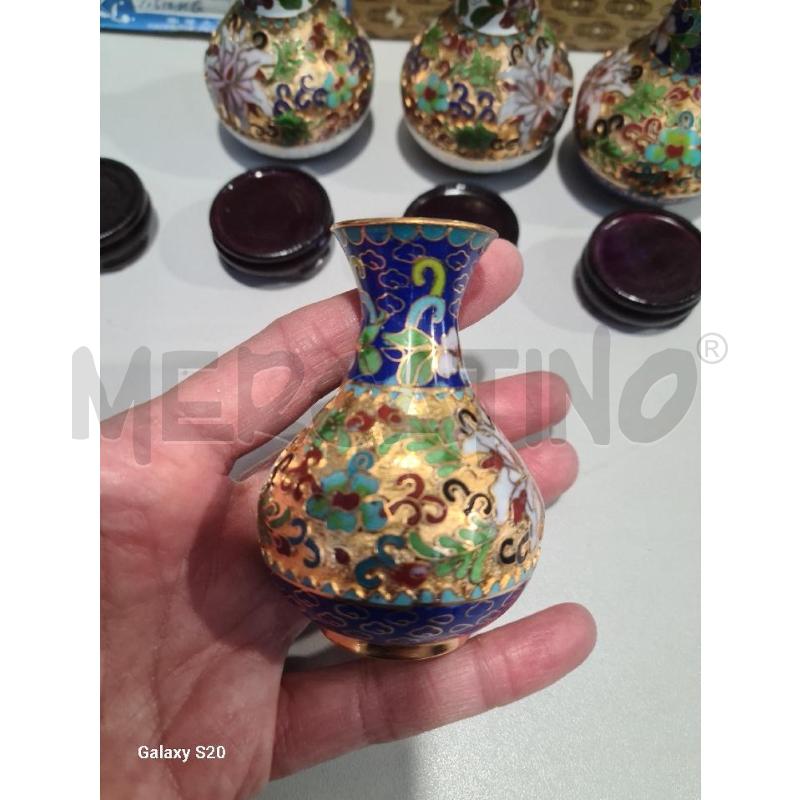 CLOISONNE PZ.4 PICCOLE MET. DIPINTO CON SCATOLA | Mercatino dell'Usato Modena 3