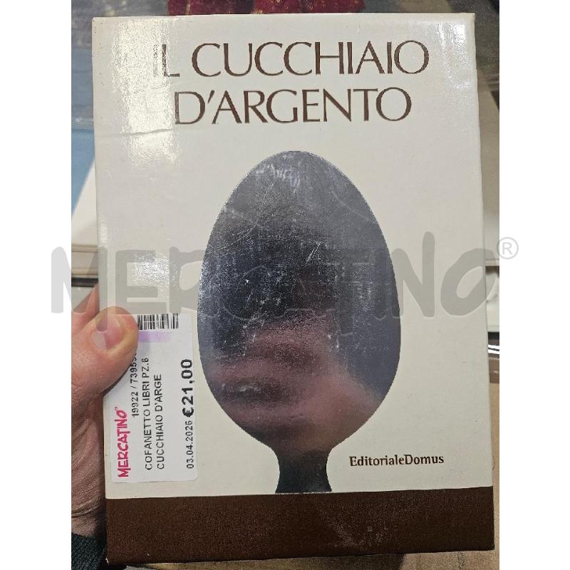 COFANETTO LIBRI PZ.6 CUCCHIAIO D'ARGENTO | Mercatino dell'Usato Modena 1