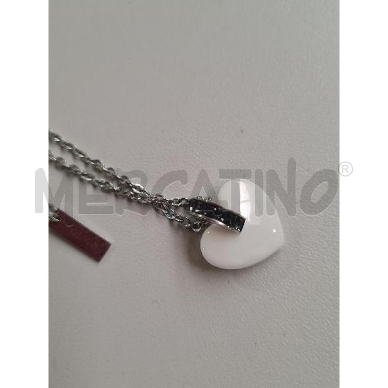 COLLANA BROSWAY CIONDOLO CUORE BIANCO | Mercatino dell'Usato Modena 3