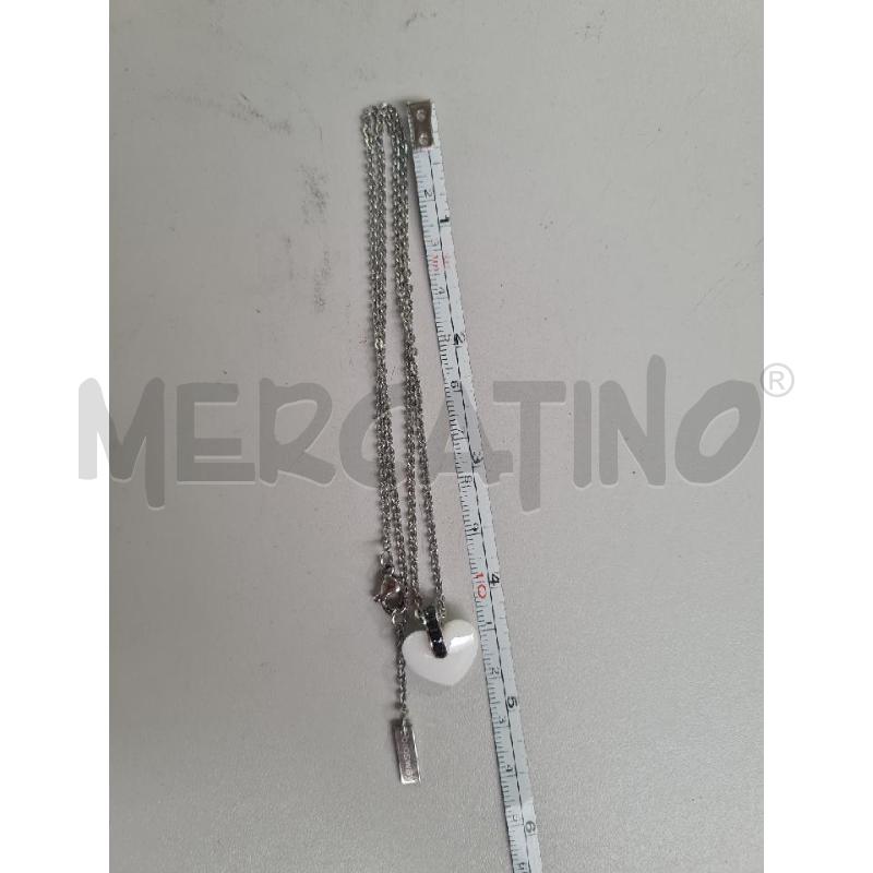 COLLANA BROSWAY CIONDOLO CUORE BIANCO | Mercatino dell'Usato Modena 4