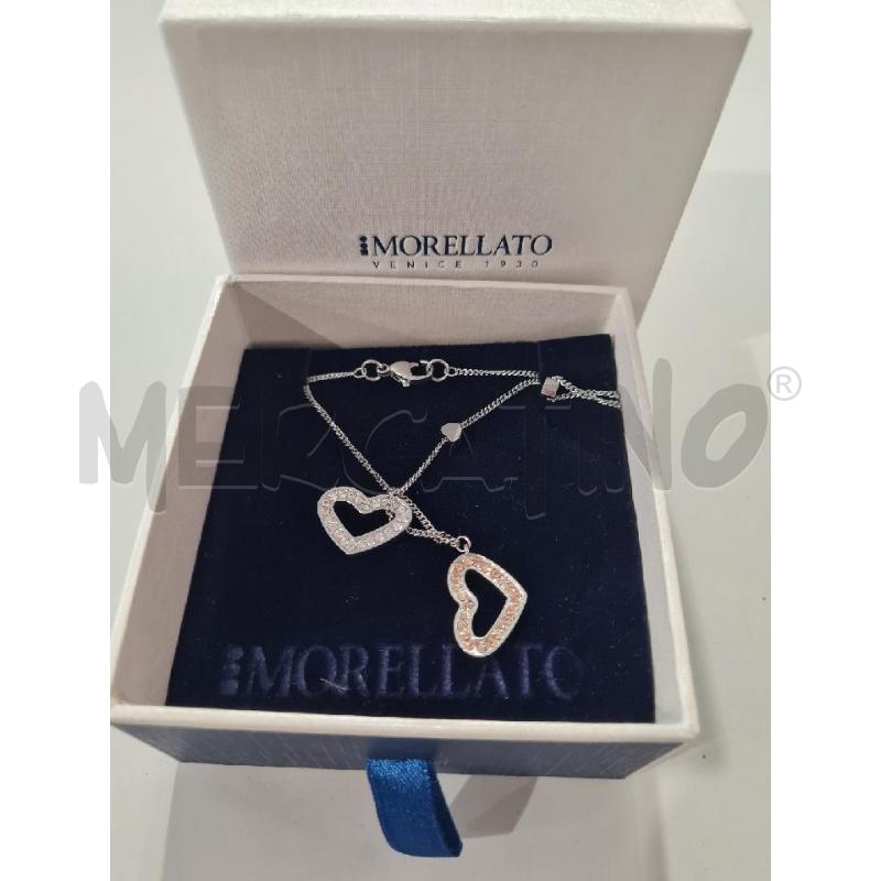 COLLANA CIONDOLO DOPPIO CUORE MORELLATO | Mercatino dell'Usato Modena 1