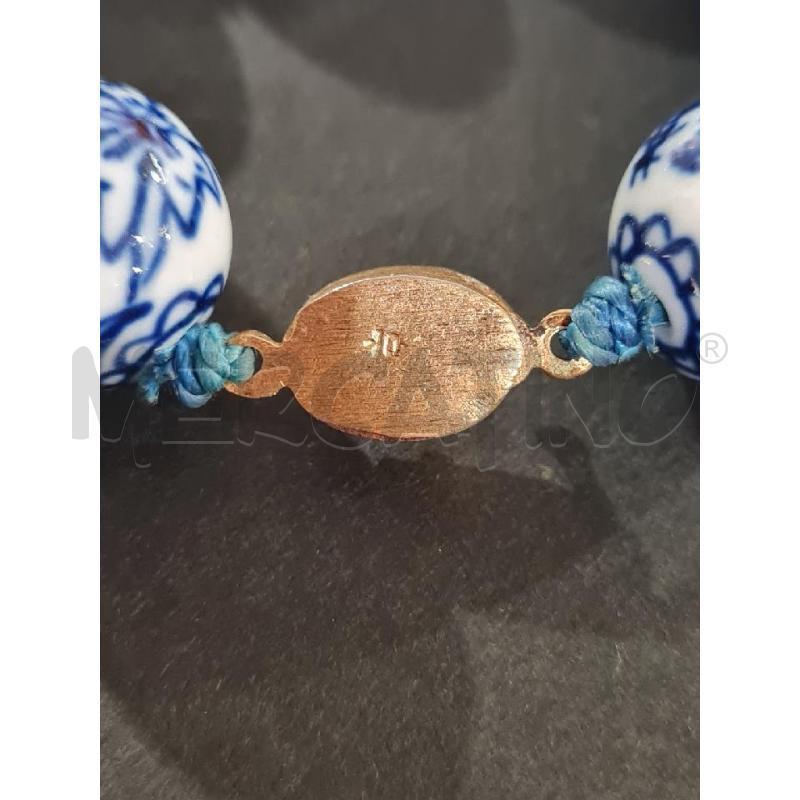 COLLANA CLOISONNE VINT BLU BIAN DIP MANO | Mercatino dell'Usato Modena 3