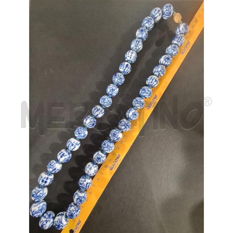 COLLANA CLOISONNE VINT BLU BIAN DIP MANO | Mercatino dell'Usato Modena 4