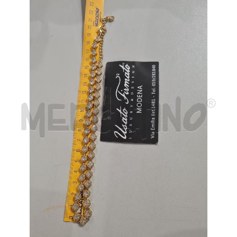 COLLANA DONNA ACCIAIO DORATO CON STRASS | Mercatino dell'Usato Modena 2