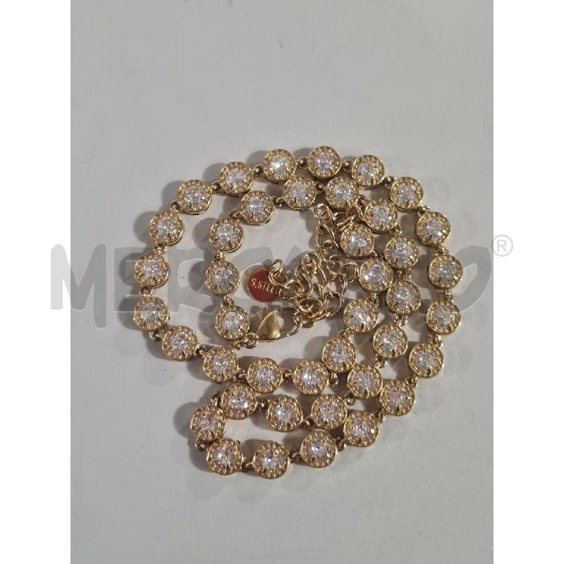 COLLANA DONNA ACCIAIO DORATO CON STRASS | Mercatino dell'Usato Modena 5