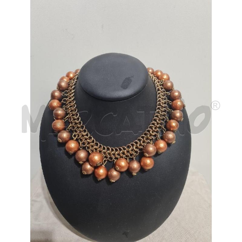 COLLANA REMINISCENCE VINTAGE PERLE BRONZO | Mercatino dell'Usato Modena 1
