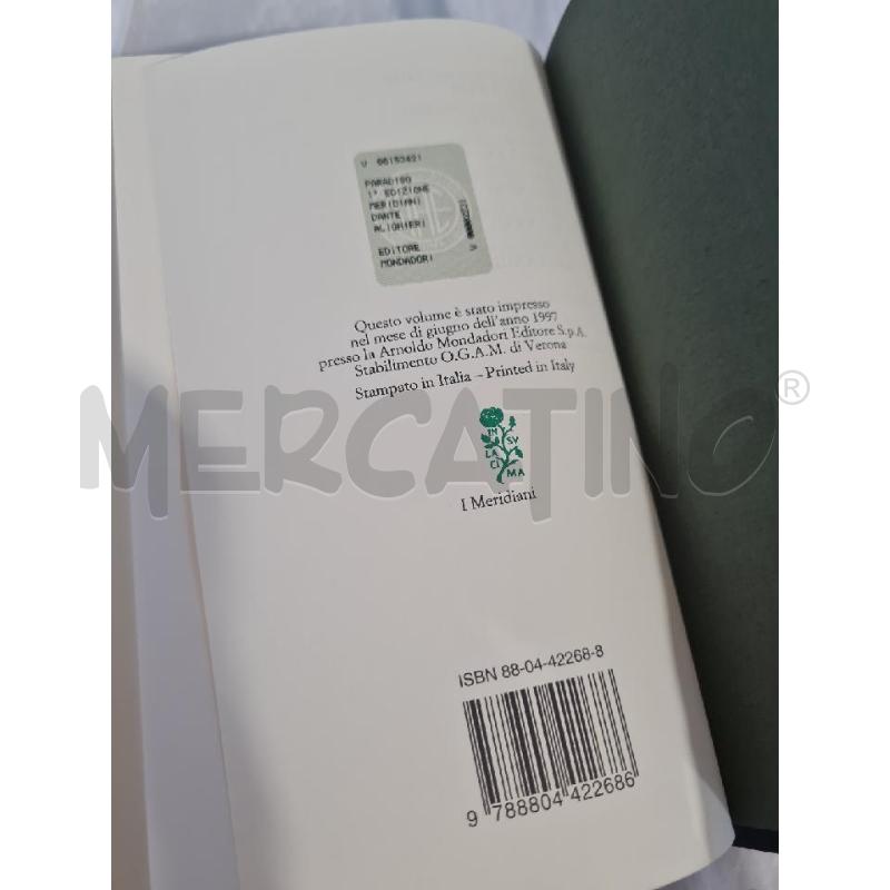 COMMEDIA PARADISO DANTE MONDADORI 1997 | Mercatino dell'Usato Modena 5