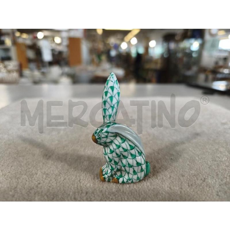 CONIGLIETTO PRCLL HEREND 6CM VERDE | Mercatino dell'Usato Modena 2