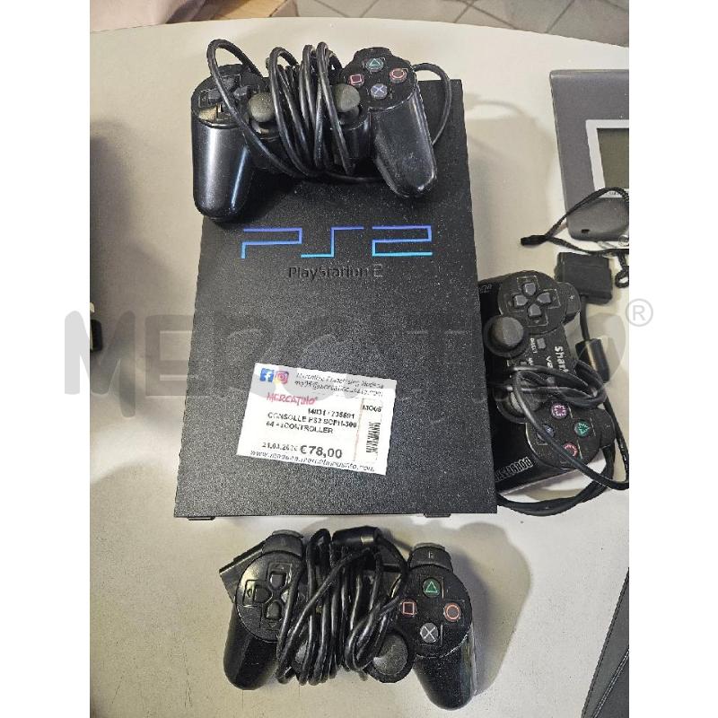 CONSOLLE PS2 SCPH-30004 +3CONTROLLER 1 NON ORIGINALE | Mercatino dell'Usato Modena 1
