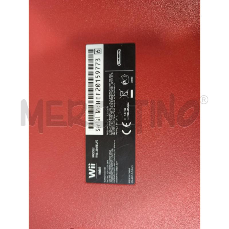 CONSOLLE WII MINI RVL-20 ROSSA | Mercatino dell'Usato Modena 3