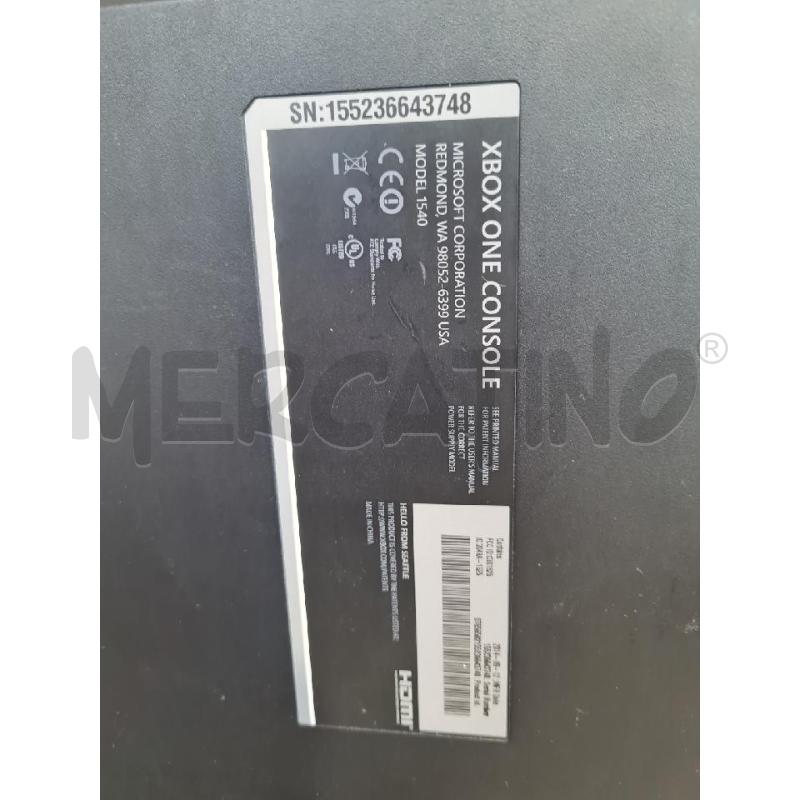 CONSOLLE X BOX ONE +CONTROLLER+ CAVI | Mercatino dell'Usato Modena 5