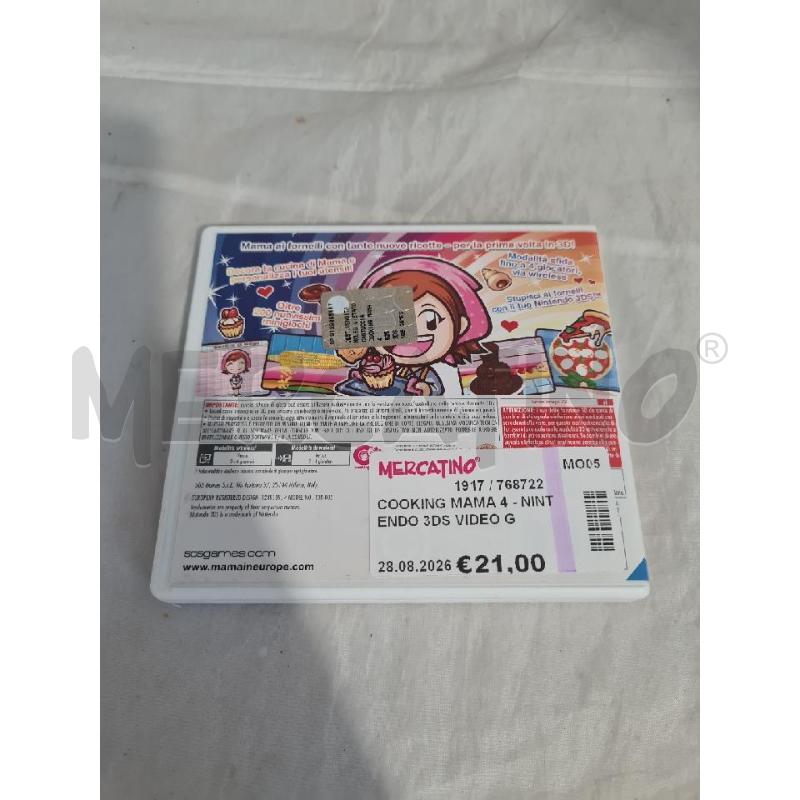 COOKING MAMA 4 - NINTENDO 3DS VIDEO GIOCO  | Mercatino dell'Usato Modena 3