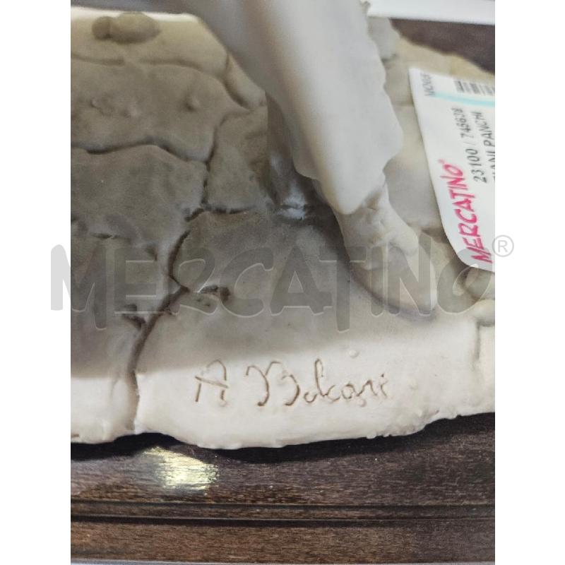 COPPIA ANZIANI PANCHINA CER. BELCARI 27X20CM | Mercatino dell'Usato Modena 4