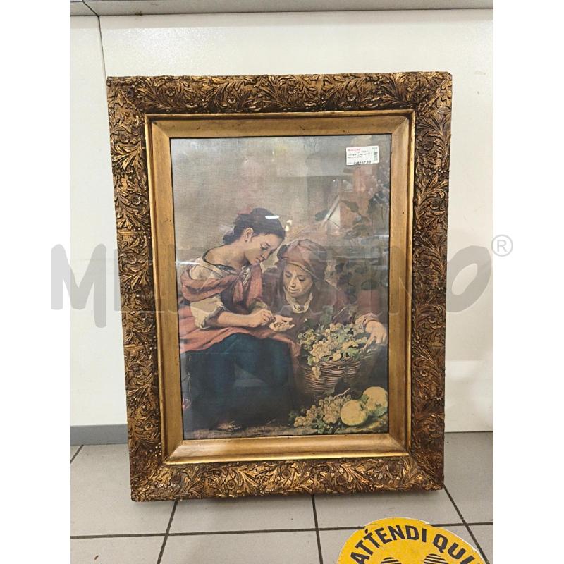 CORNICE LEGNO DORATA 90X70CM FIORI | Mercatino dell'Usato Modena 1