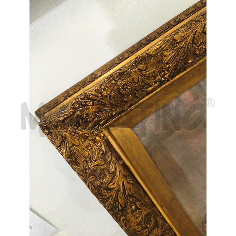 CORNICE LEGNO DORATA 90X70CM FIORI | Mercatino dell'Usato Modena 2