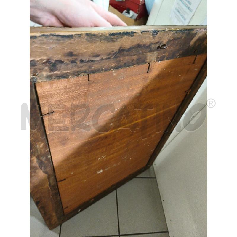 CORNICE LEGNO DORATA 90X70CM FIORI | Mercatino dell'Usato Modena 4