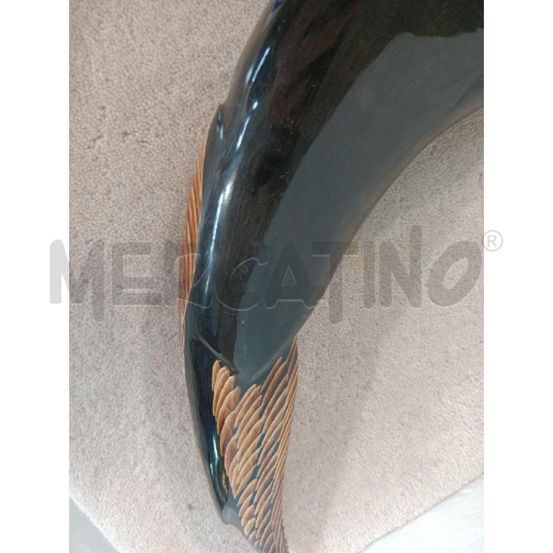 CORNO DECORATO NERO 26 CM  | Mercatino dell'Usato Modena 3