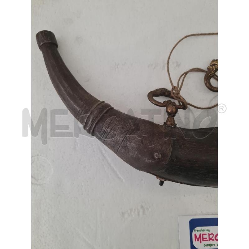 CORNO PORTA POLVERE DA SPARO DECORATIVO | Mercatino dell'Usato Modena 2