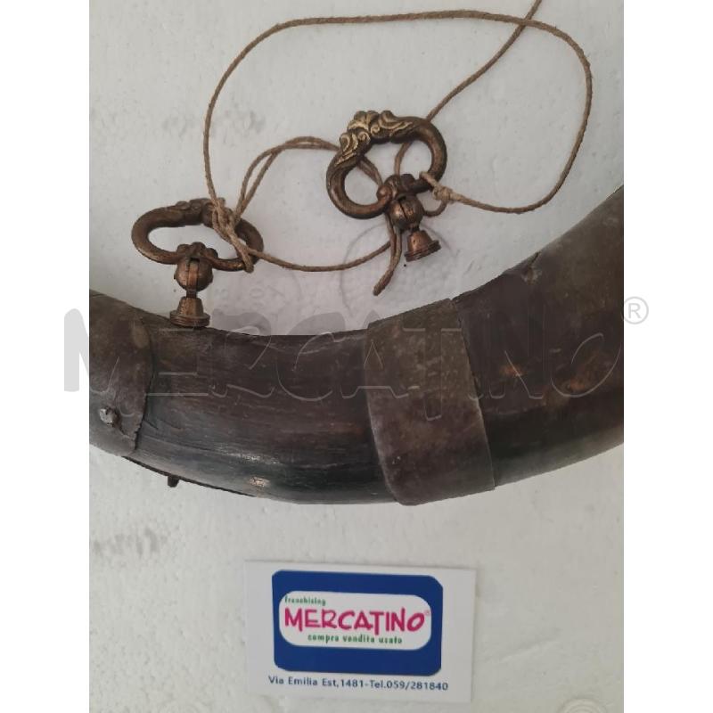 CORNO PORTA POLVERE DA SPARO DECORATIVO | Mercatino dell'Usato Modena 3