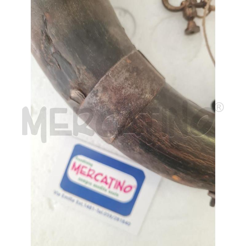 CORNO PORTA POLVERE DA SPARO DECORATIVO | Mercatino dell'Usato Modena 4