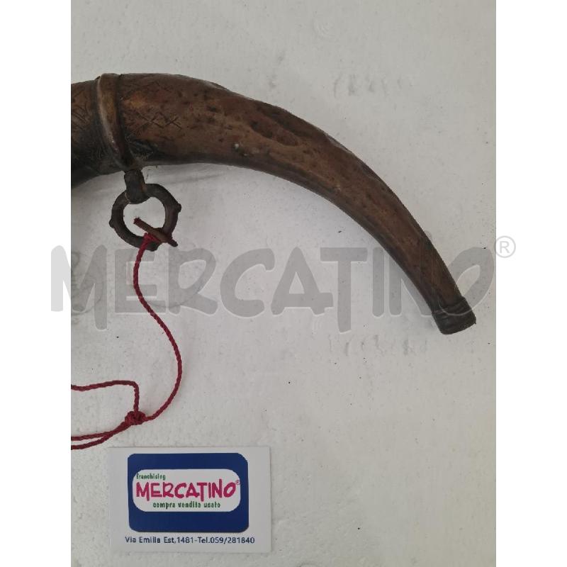 CORNO PORTA POLVERE SPARO MET. | Mercatino dell'Usato Modena 3
