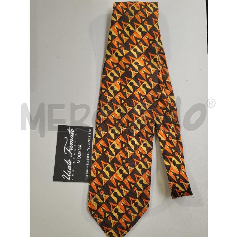 CRAVATTA EMILUIO PUCCI OPTICAL ARANCIO NERO | Mercatino dell'Usato Modena 1