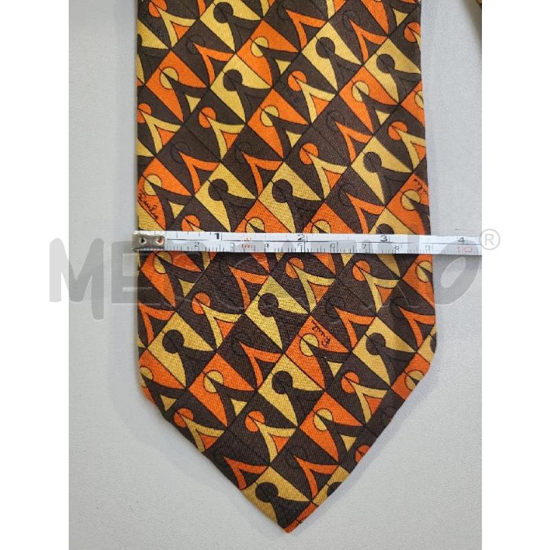 CRAVATTA EMILUIO PUCCI OPTICAL ARANCIO NERO | Mercatino dell'Usato Modena 2