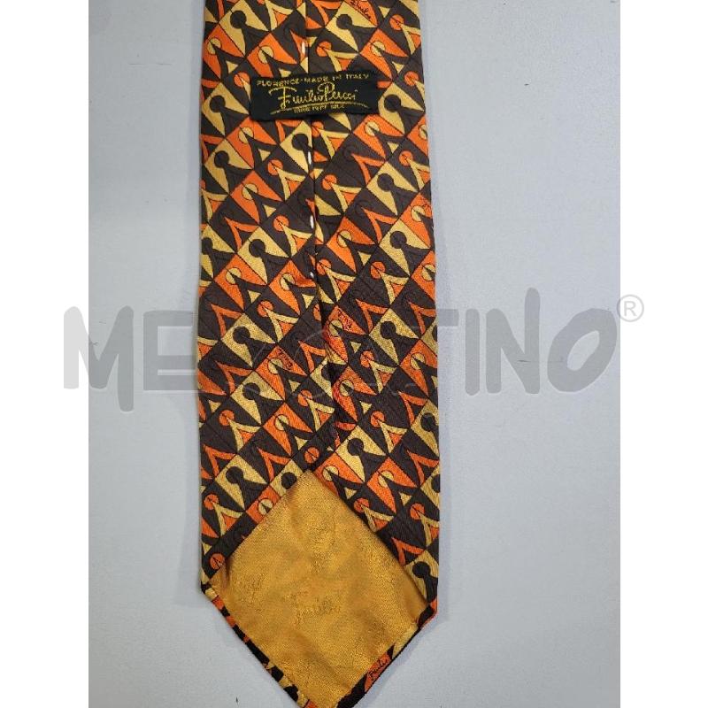 CRAVATTA EMILUIO PUCCI OPTICAL ARANCIO NERO | Mercatino dell'Usato Modena 3