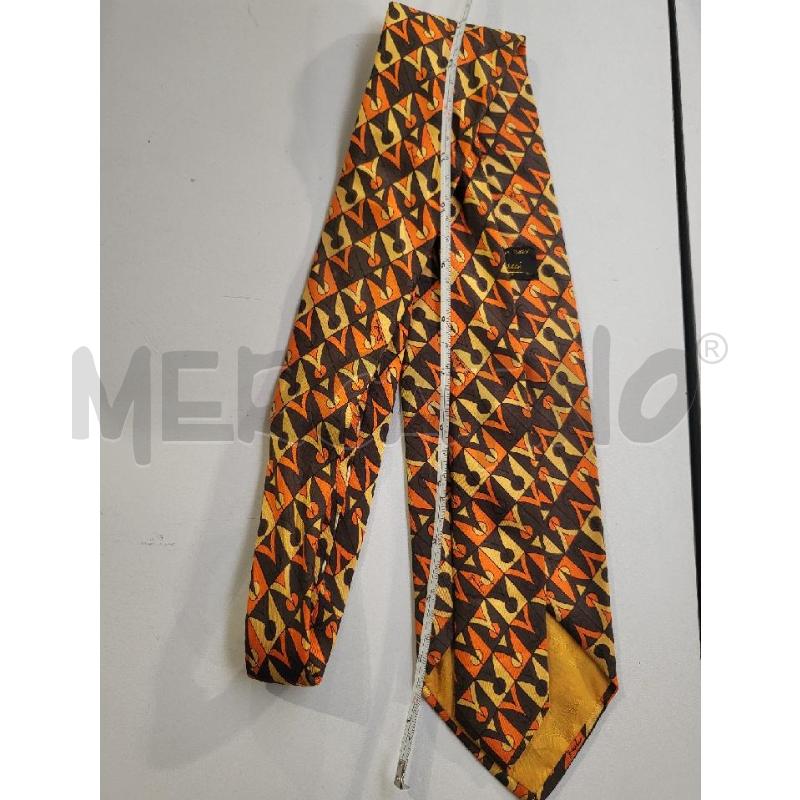 CRAVATTA EMILUIO PUCCI OPTICAL ARANCIO NERO | Mercatino dell'Usato Modena 4