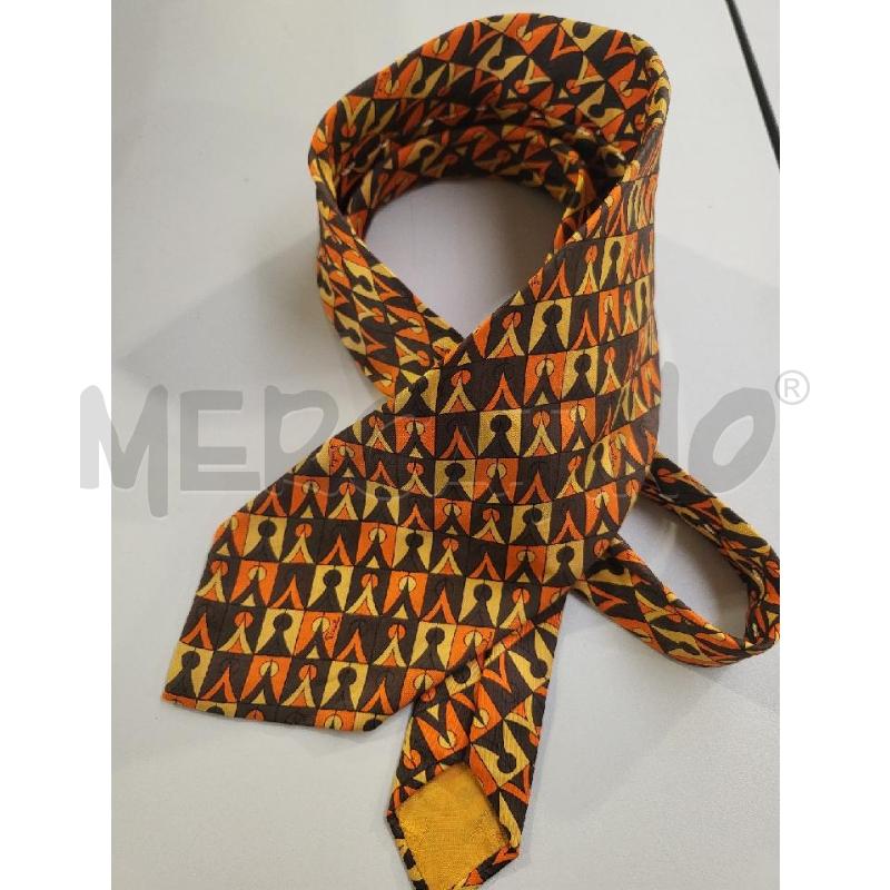 CRAVATTA EMILUIO PUCCI OPTICAL ARANCIO NERO | Mercatino dell'Usato Modena 5