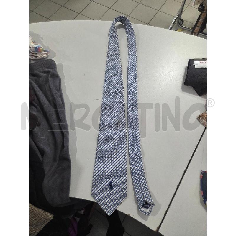 CRAVATTA QUADRETTO AZZURRO  | Mercatino dell'Usato Modena 1