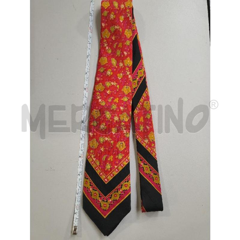 CRAVATTA YVES SAINT LAURENT FUXIA NERA | Mercatino dell'Usato Modena 5