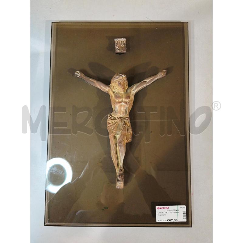CRISTO MET. SU VETRO 50X35CM | Mercatino dell'Usato Modena 1