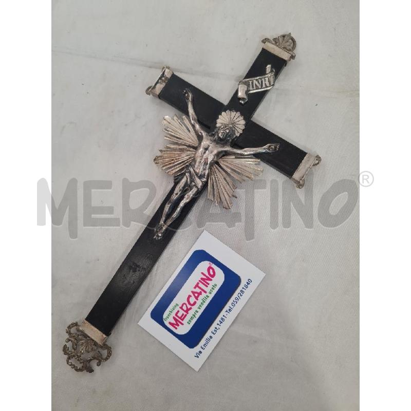 CROCIFISSO ANTICO 30X14CM ### IN FUSIONE A CERA PERSA INCOMPLETO | Mercatino dell'Usato Modena 1