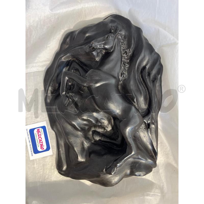 DECORAZIONE CAVALLINO  RES. RAMPANTE A PARETE 40X30CM | Mercatino dell'Usato Modena 1
