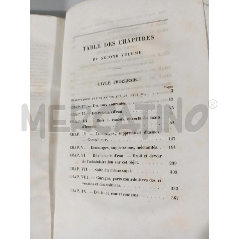 DES USINES SUR LES COURS D'EAU DE BUFFON 1840 - LIBRO | Mercatino dell'Usato Modena 4