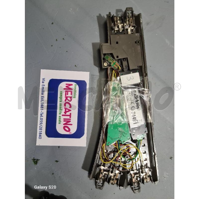 DEVIATOIO SEMPLICE HO MARKLIN + 74491 + DECODER BINARIO TRENO  | Mercatino dell'Usato Modena 2