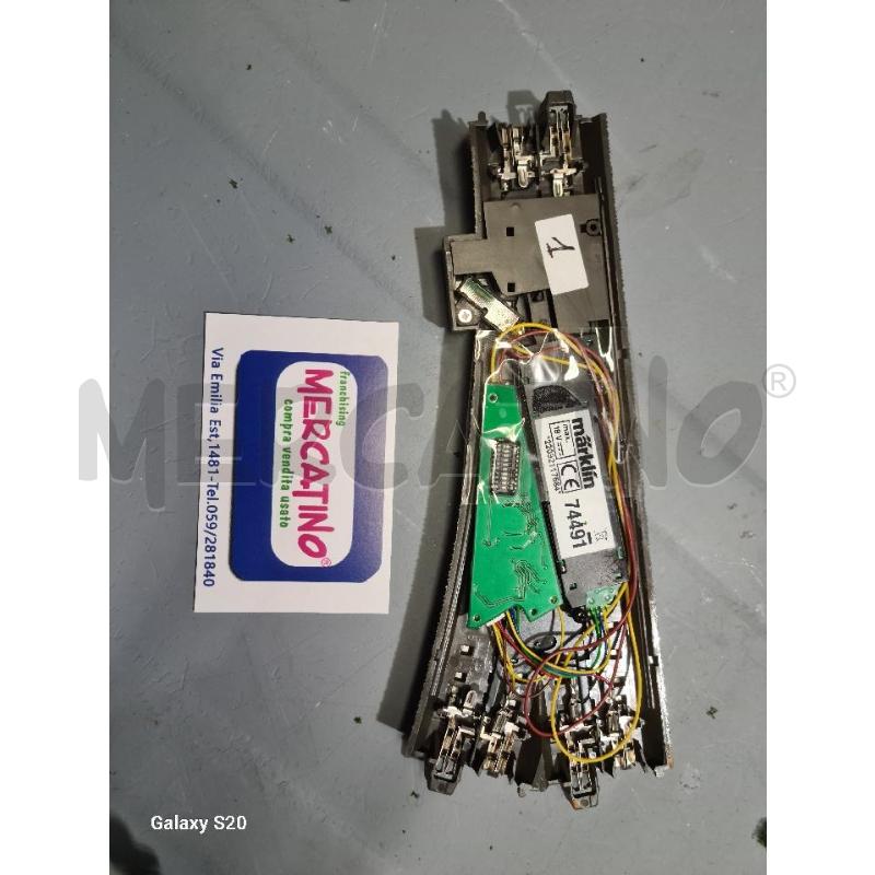 DEVIATOIO SEMPLICE HO MARKLIN + 74491 + DECODER BINARIO TRENO  | Mercatino dell'Usato Modena 2