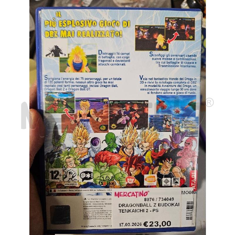 DRAGONBALL Z BUDOKAI TENKAICHI 2 - PS2 VIDEO GIOCO  | Mercatino dell'Usato Modena 2