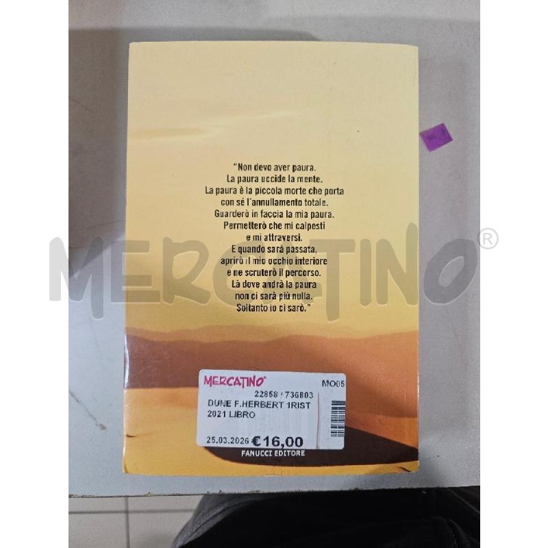 DUNE F.HERBERT 1RIST 2021 LIBRO | Mercatino dell'Usato Modena 2