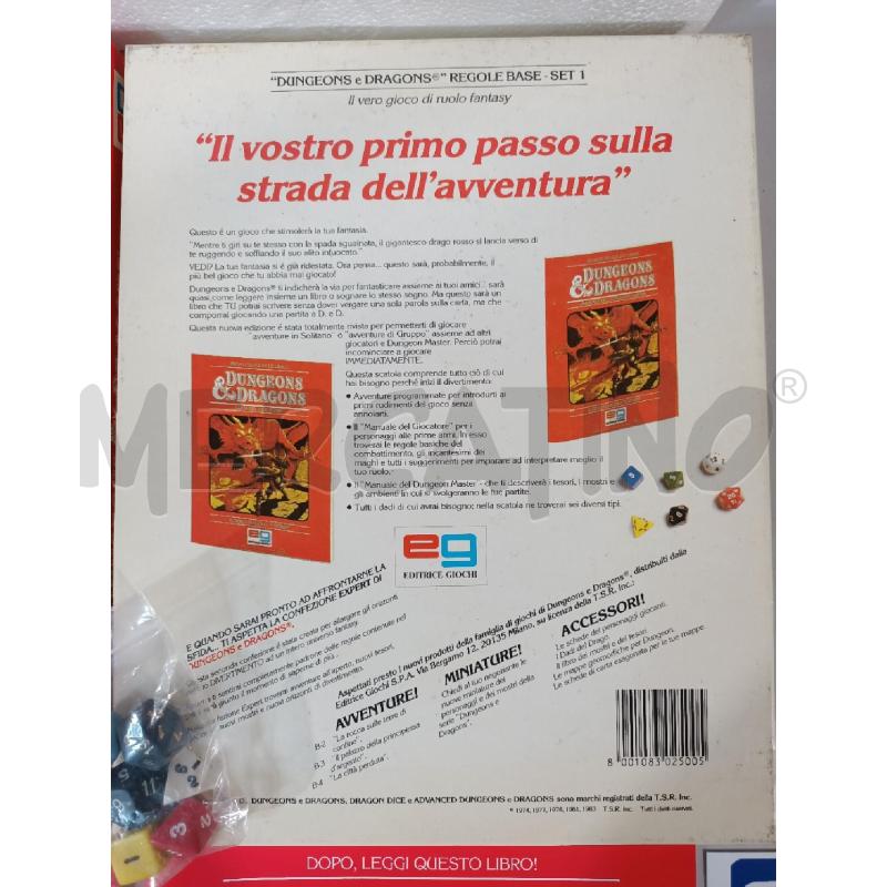 DUNGEONS DRAGON REGOLE BASE SET 1 ROSSO 1983 | Mercatino dell'Usato Modena 3